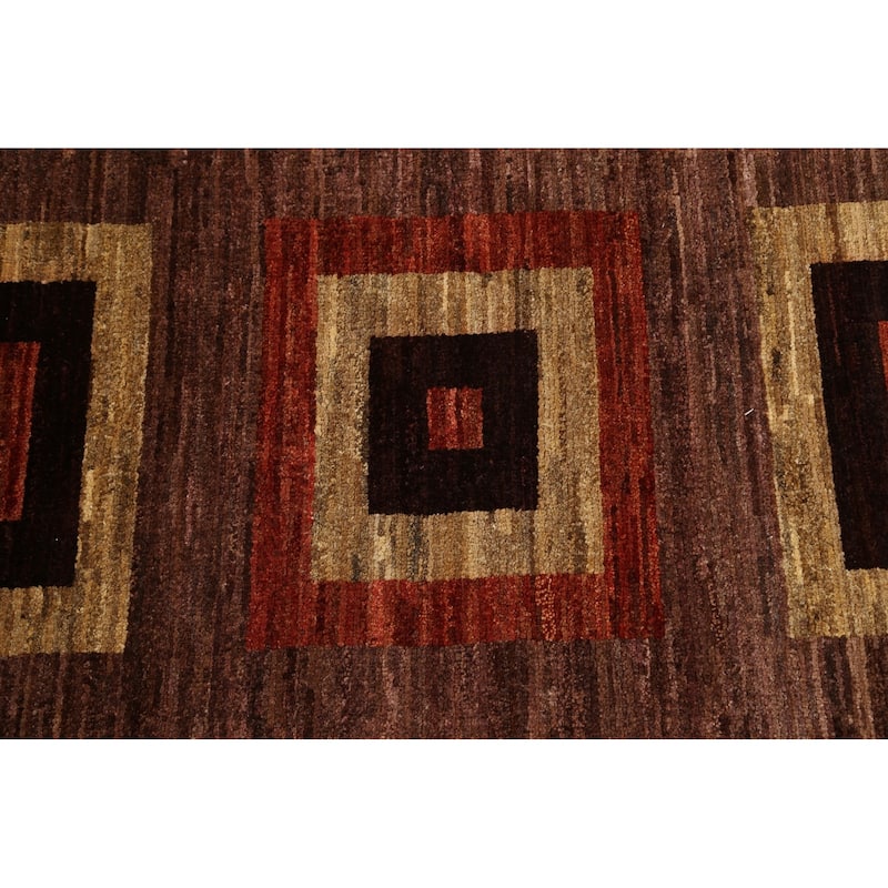 Geometric Gabbeh Kashkoli Oriental Area Rug Wool Hand-knotted - 6'6" x 9'2"