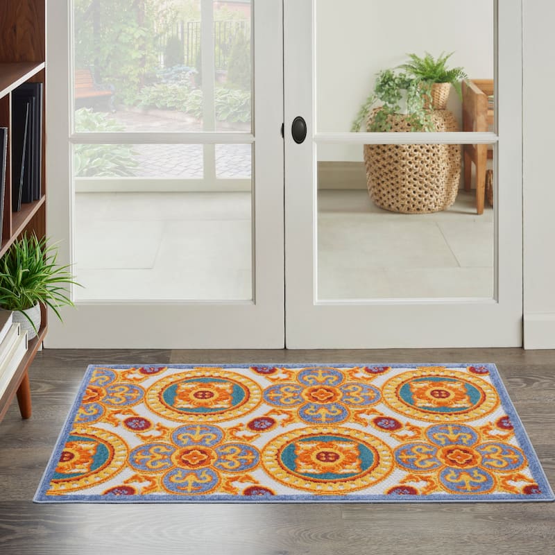 Nourison Aloha Indoor/outdoor Geometric Area Rug