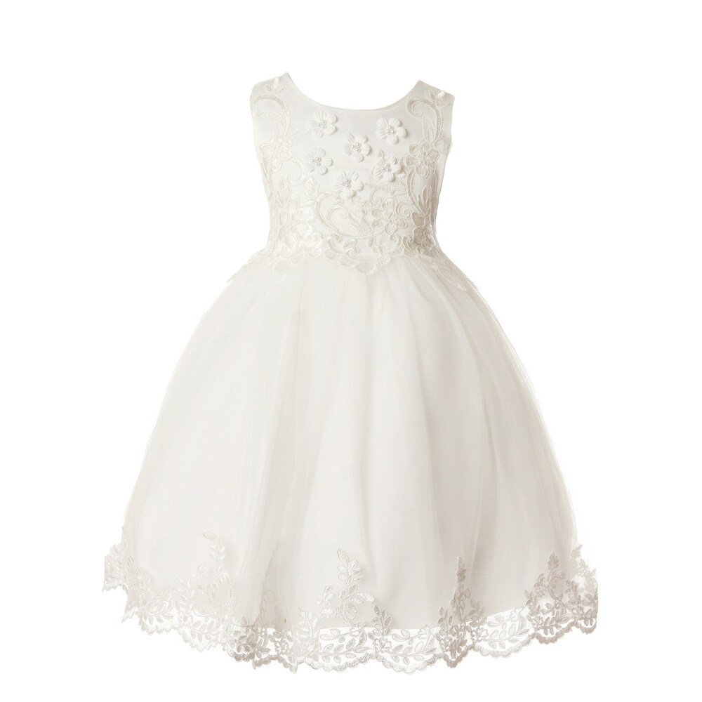 girls white dress size 10