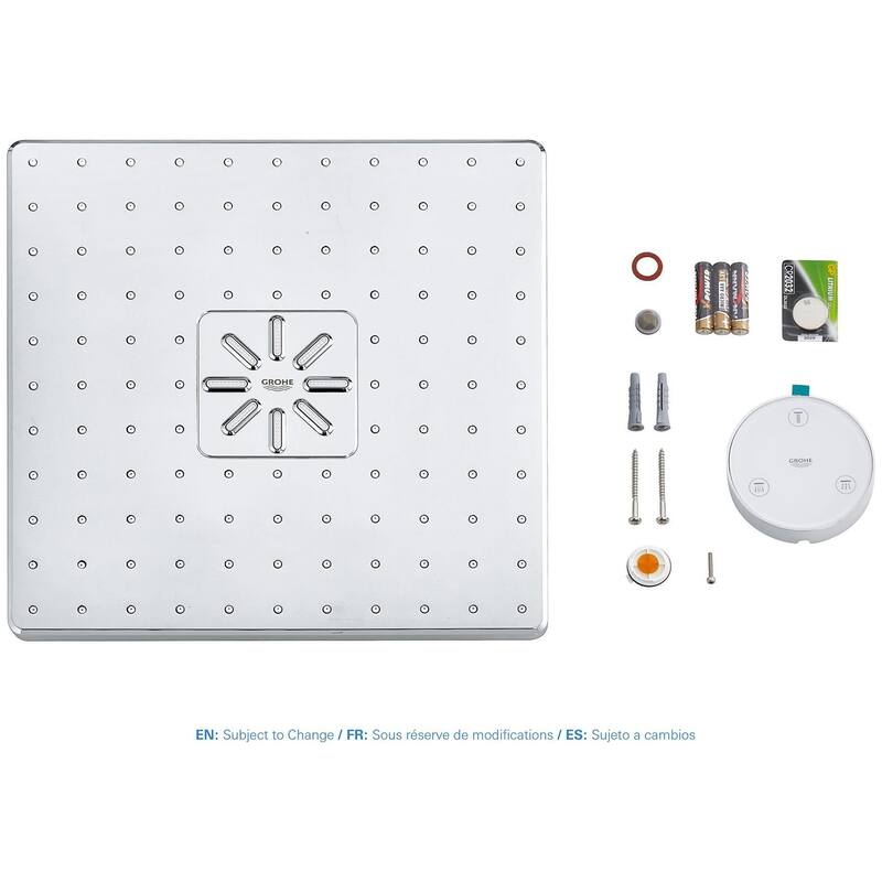 Grohe Rainshower 1.75 GPM Multi Function Shower Head with SmartConnect