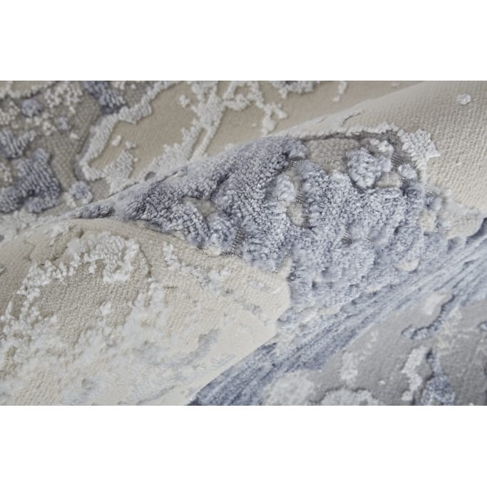 Wuseh Power Loomed Distressed Abstract Area Rug By HomeRoots - 12' Runner