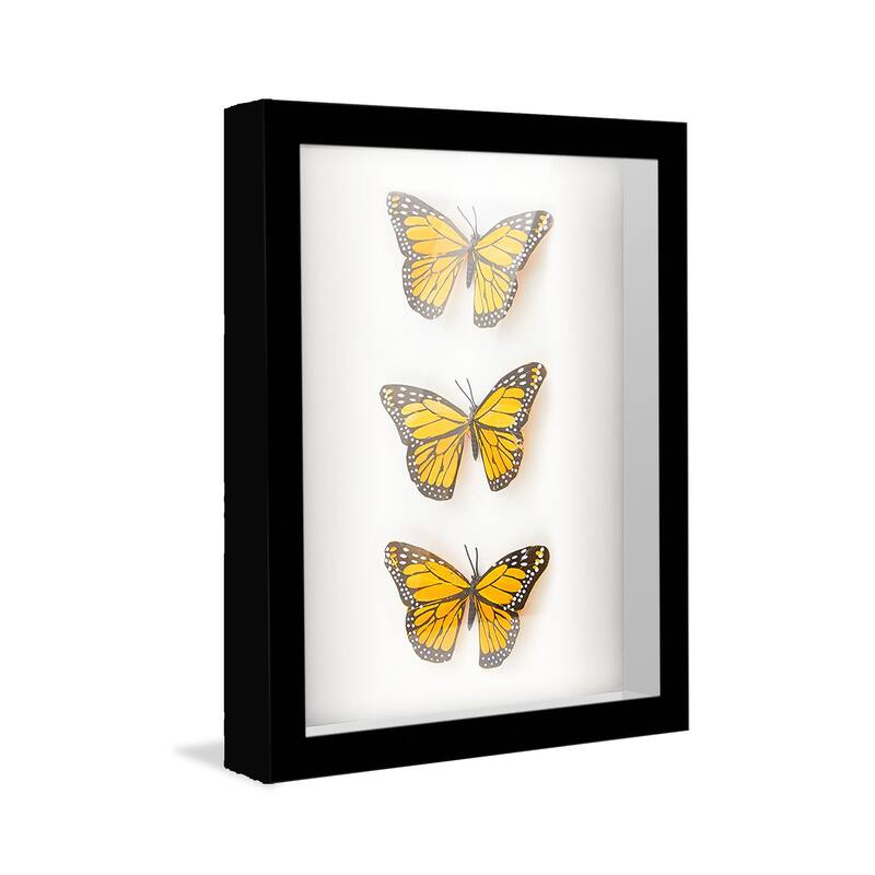 7x14 Shadow Box Frame Black | 1.625 inches Deep Real Wood Contemporary