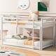 preview thumbnail 1 of 12, Simple Twin Bunk Bed with Safety Features, Ideal for Kids' Room White