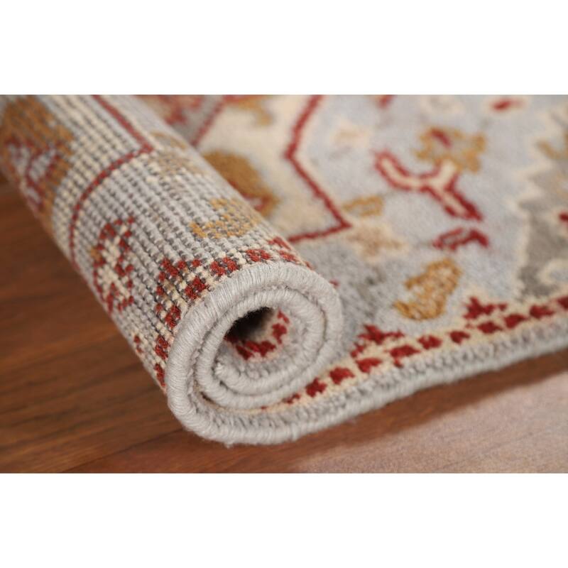 Geometric Kazak Indian Foyer Rug Handmade Wool Carpet - 2'0" x 3'0"