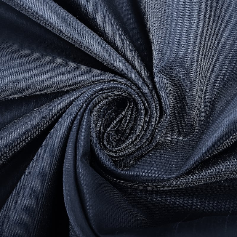 Sun Zero Evelina Faux Dupioni Silk Thermal Extreme Total Blackout Back Tab Curtain Panel, Single Panel