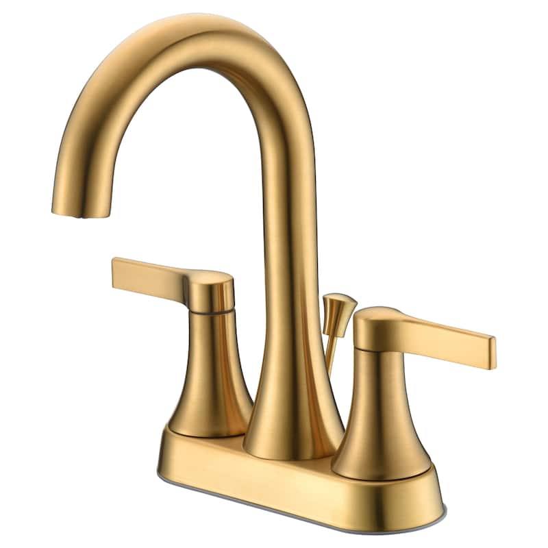 Ultra Faucets Nita Collection Two-Handle 4" Centerset Lavatory Faucett - Brushed Gold UF46418