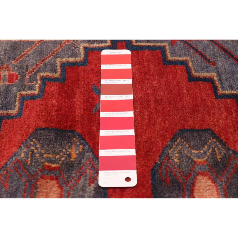 ECARPETGALLERY Hand-knotted Anadol Red Wool Rug - 3'7 x 9'11