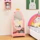 preview thumbnail 2 of 4, Kids Full Length Mirror Free-Standing Dressing Princess Storage