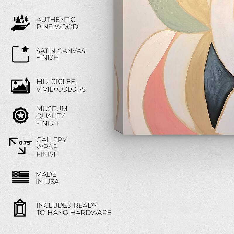 Wynwood Studio Canvas Abstract Handle of the Tote Bag Gold and Modern & Contemporary Wall Art Canvas Print