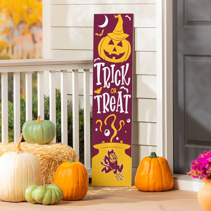 47" Double Sided Seasonal Porch Leaner, Arizona State University - 47" x 11.25" - Halloween