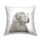 preview thumbnail 1 of 5, Stupell Baby Elephant Grey Wildlife Animal Printed Outdoor Throw Pillow Design by Katherin Pienaar