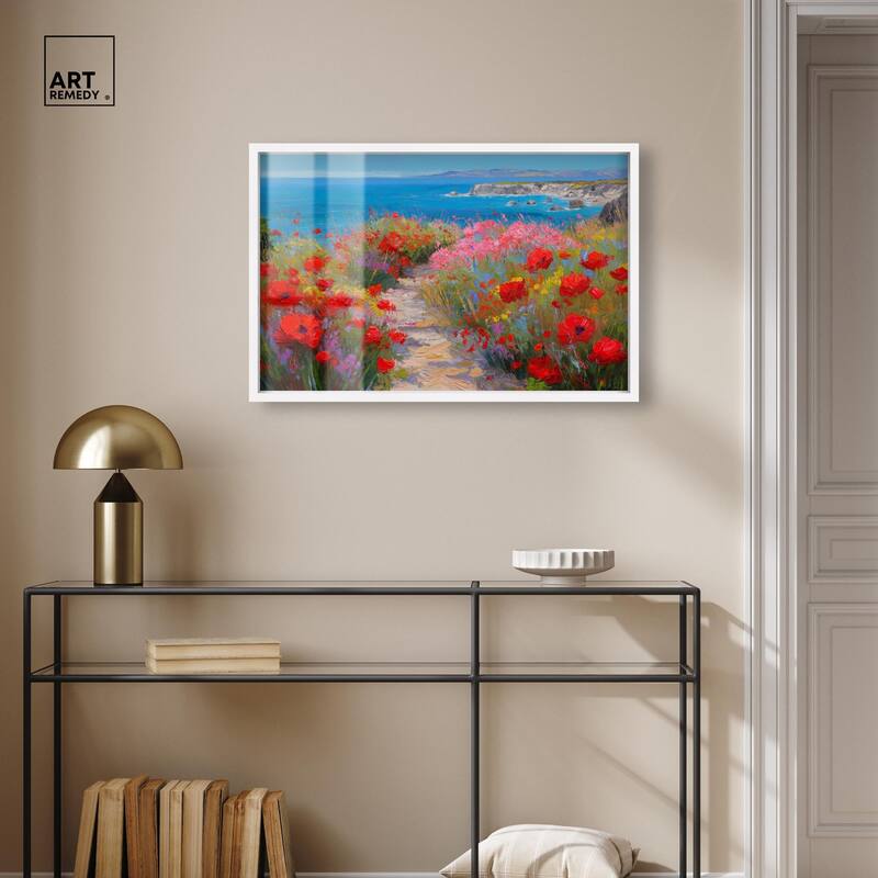 Ocean View Bloom I Shadowbox by Art Remedy