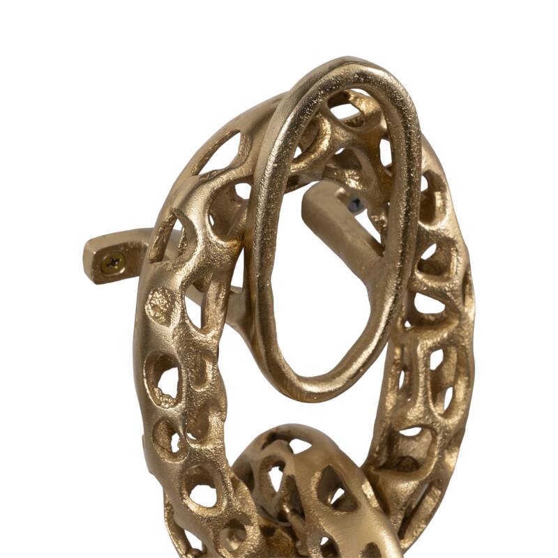 Modern Decorative Link Pattern Wall Art Decor - Set of 2, 34", Gray