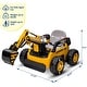 preview thumbnail 13 of 18, Kids Ride on Excavator, 12V 10AH Electric Toy Excavator