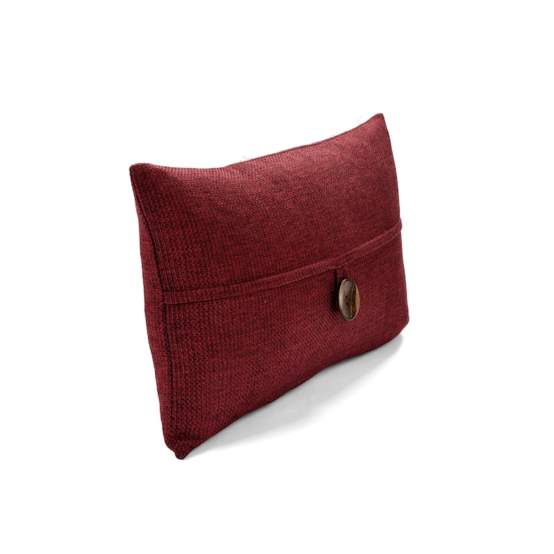 Lush Decor Clayton Woven Button Decorative Pillow Cover