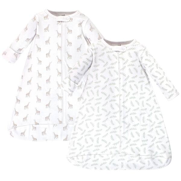 slide 1 of 1, Touched by Nature Baby Organic Cotton Long-Sleeve Wearable Sleeping Bag, Sack, Blanket, Little Giraffe 0-3 Months - Little Giraffe