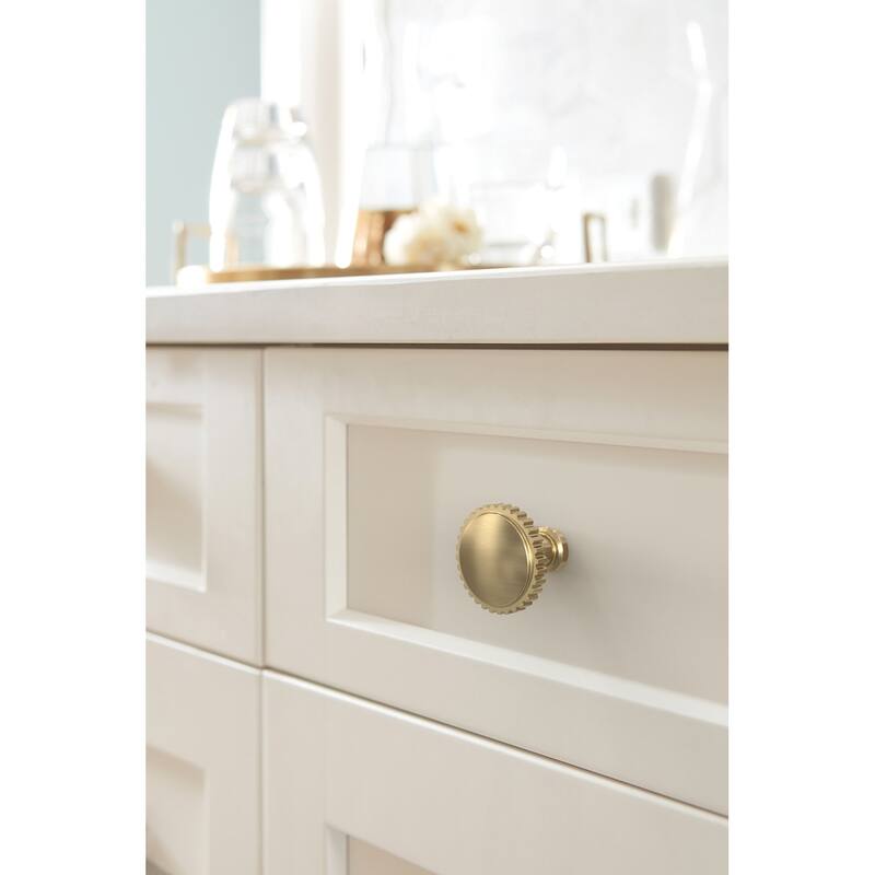 Amerock BP37800 Farewind 1-1/4" Fluted Mushroom Cabinet Knob