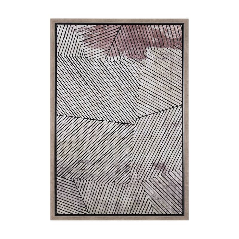 Papyrus Texture I Framed Canvas Art Print - Large