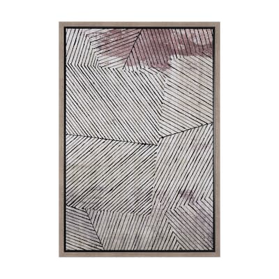 Papyrus Texture I Framed Canvas Art Print