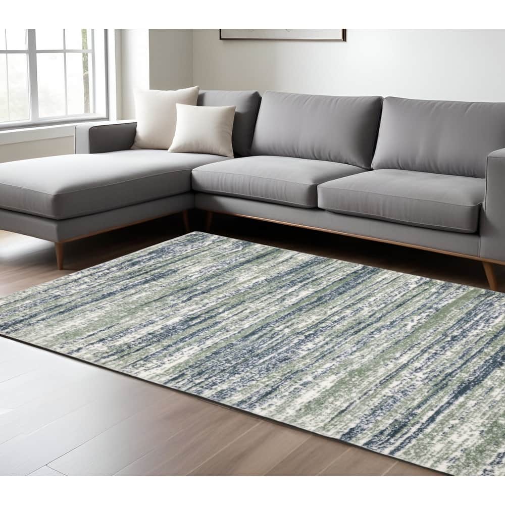 HomeRootsStriped Industrial Runner Area Rug