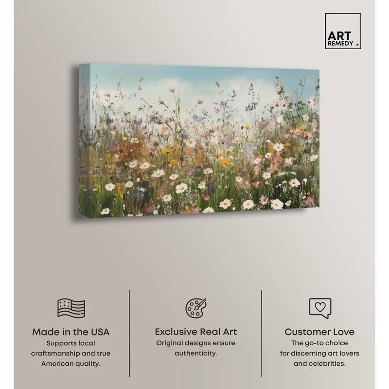 Glimmering Glade Garden III Canvas by Art Remedy, Gallery Wrapped