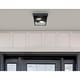 preview thumbnail 1 of 9, Westinghouse Lighting Peterson 12 Inch, Two Light Outdoor Flush Mount Ceiling Fixture 2-Light - Textured Black