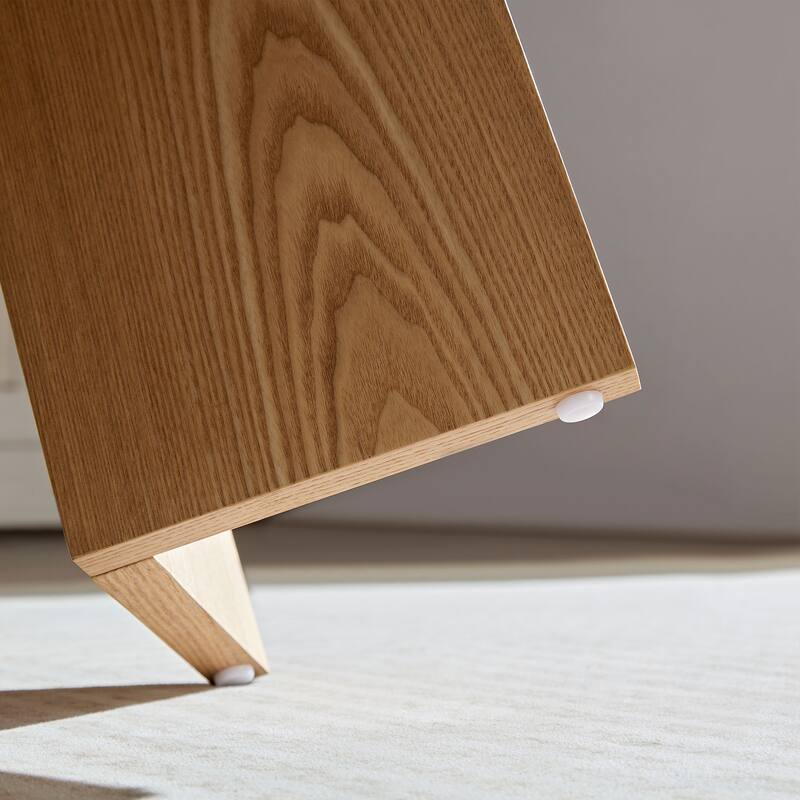 Length 39.37 Inch Modern Coffee Table,MDF Oval Coffee Table for Living Room,Small Coffee Table with Sturdy Pedestal