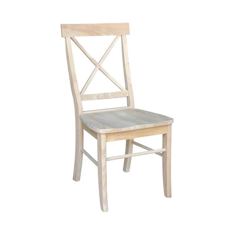 42" Solid Wood Round Dual Drop Leaf Table with 4 Dining Chairs