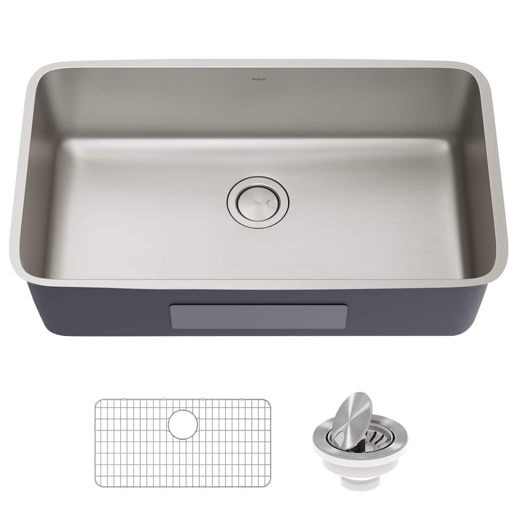 Kraus Dex 33" Undermount Single Basin 16 Gauge Stainless Steel Kitchen