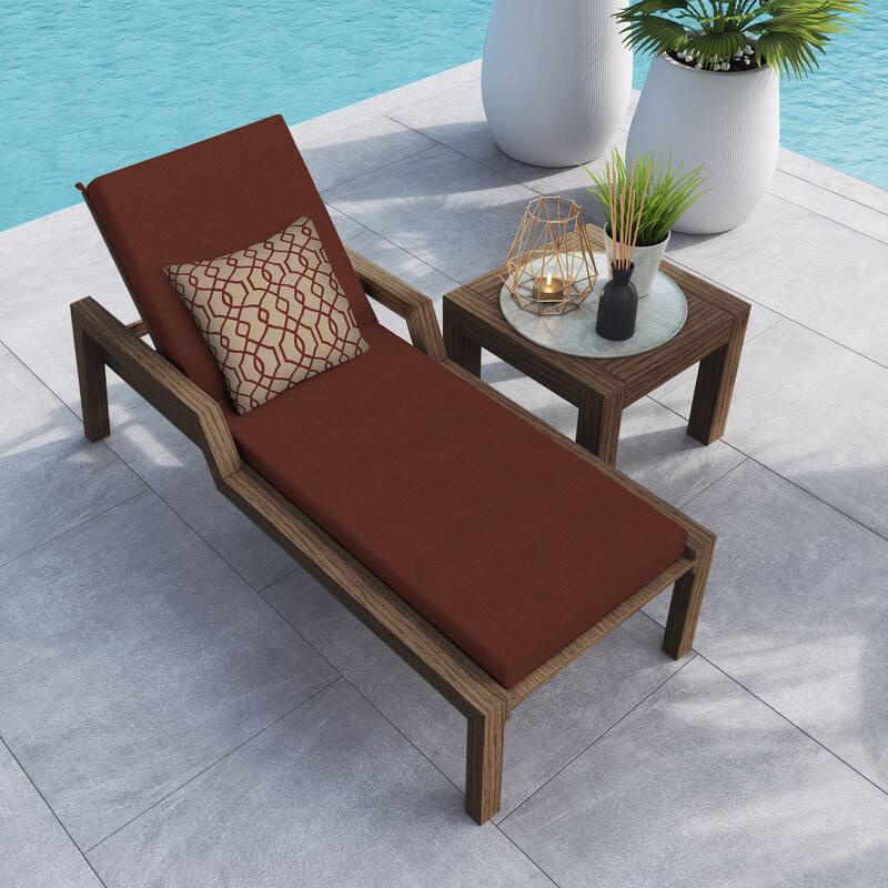 Textured Chaise Lounge Cushion - 22.5" wide x 70" long x 45" deep x 3.5" thick