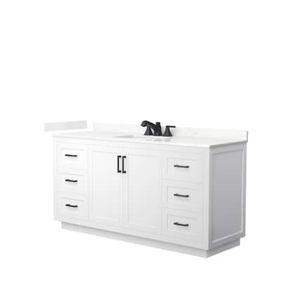 Miranda 66-inch Single Vanity, Quartz Top