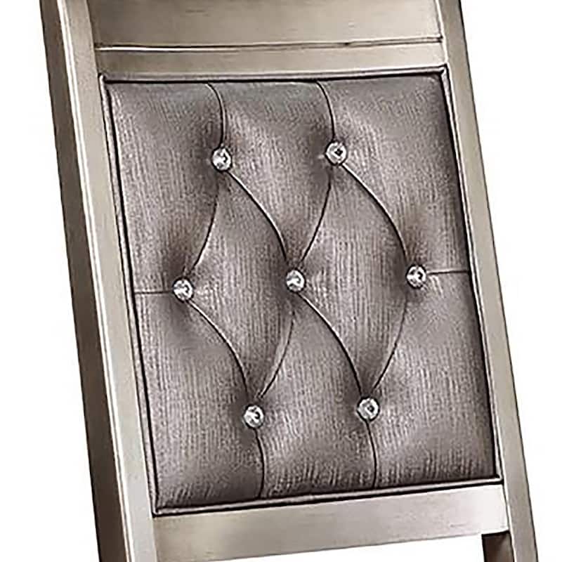 2PCS Metallic Open Back Side Chair
