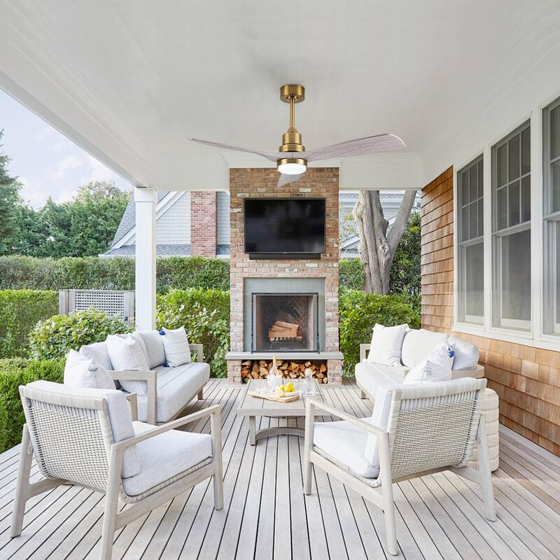 52'' LED Four Seasons Ceiling Fan Lights and Remote Control