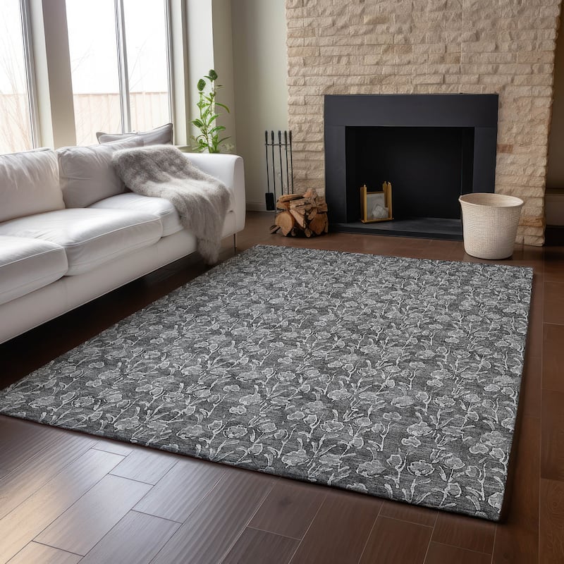 Premium Washable Super Soft Floral Contemporary Mayfield Rug