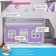 preview thumbnail 57 of 61, Max and Lily Twin over Twin Low Bunk Bed with Staircase and Curtains