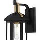 preview thumbnail 5 of 5, Crestfield 1-Light Matte Black Outdoor Wall Lantern