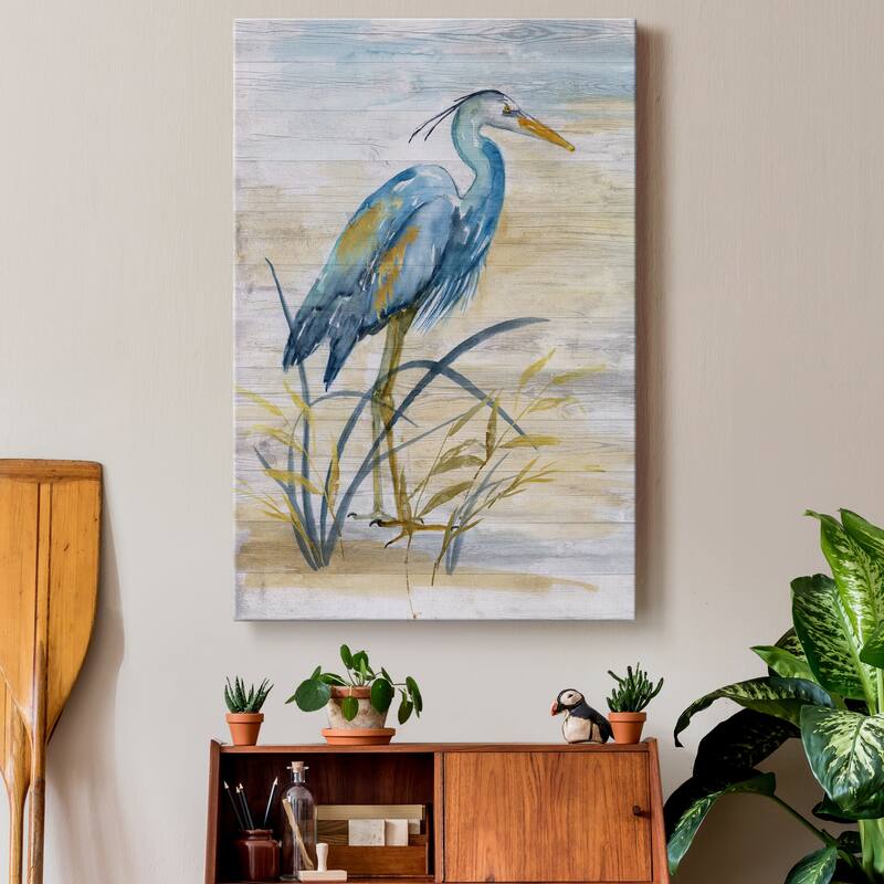 Blue Heron I-Premium Gallery Wrapped Canvas - Ready to Hang