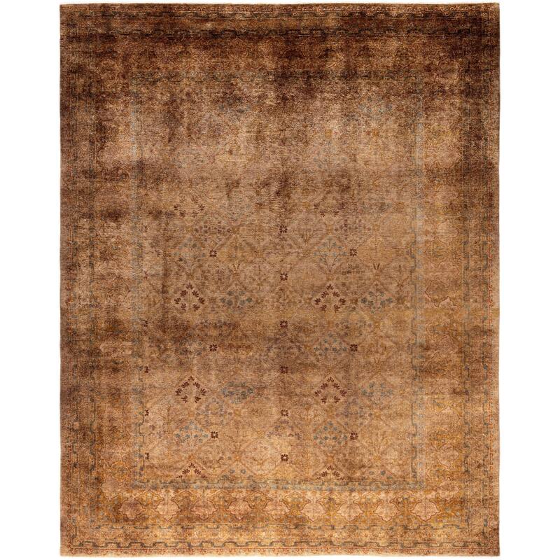 Overdyed One-of-a-Kind Hand-Knotted Area Rug - Gold - 8' 3" x 10' 2"