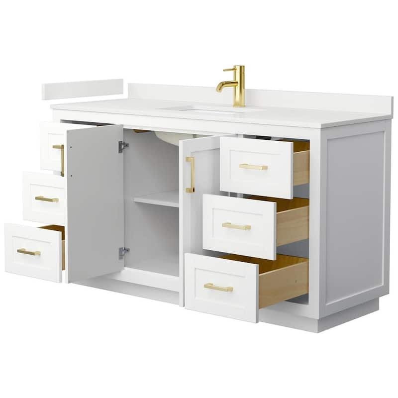 Wyndham Collection WCF292960S-QTZ-UNSMXX Miranda 60" Free Standing