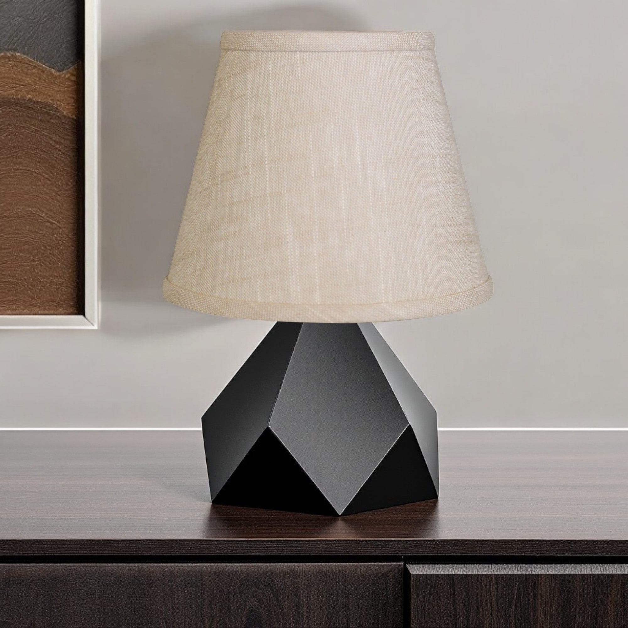 HomeRoots Light Yellow Linen Empire Lamp Shade - 8\, image size:2000x2000