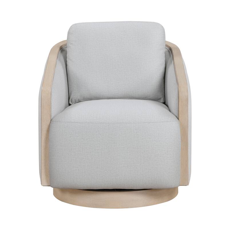 Fremont & Park Pond 29" Textured Swivel Chair - 360-Degree Metal Swivel Base