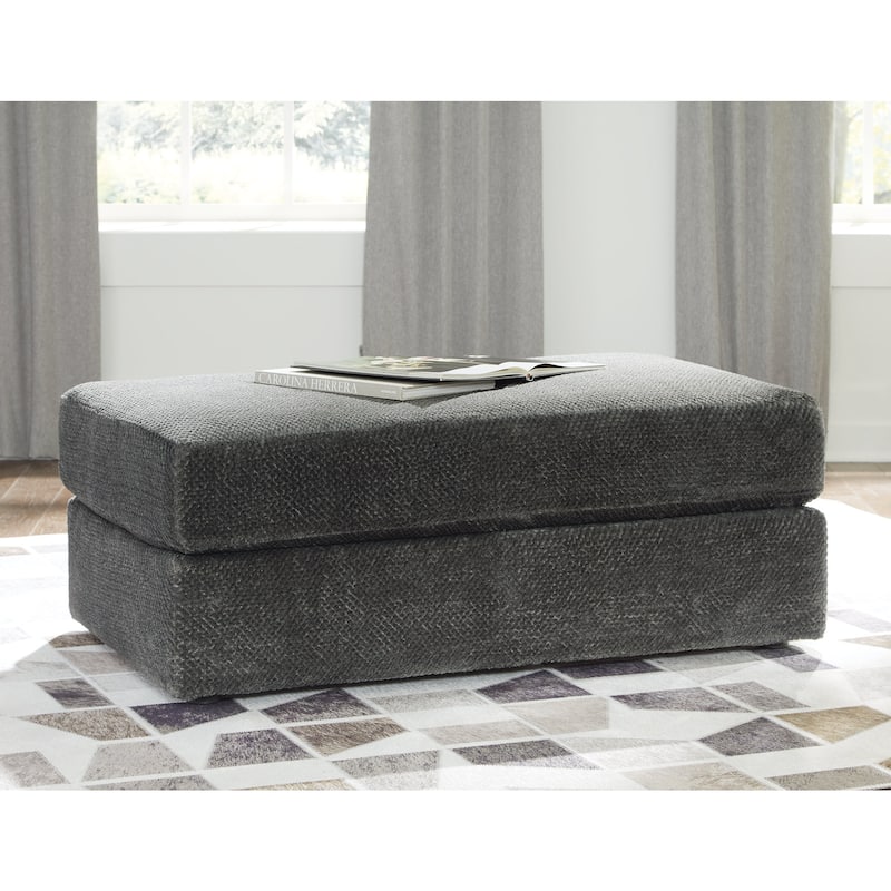 Signature Design by Ashley Karinne Oversized Accent Ottoman - Smoke