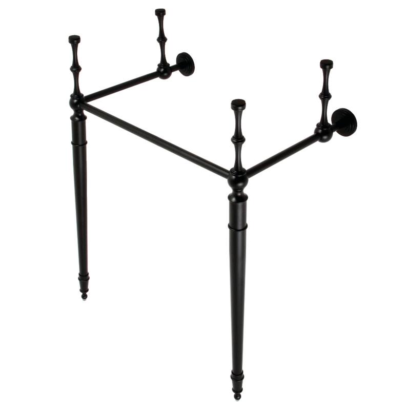 Kingston Brass Edwardian Brass Console Sink Legs - Matte Black