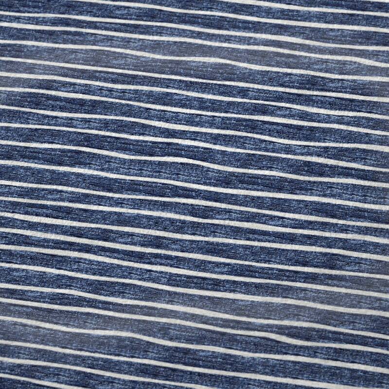 Premium Machine Washable ASB138 Subtle Stripe Sherpa Throw Blanket