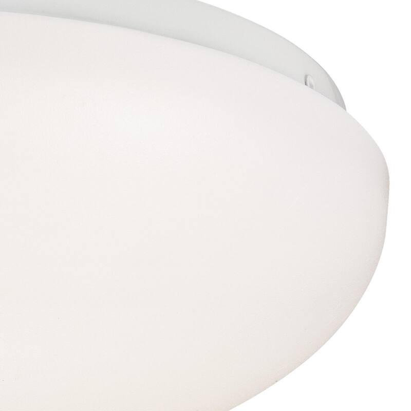 Westinghouse 11-Inch Round LED Indoor Flush Mount Ceiling Fixture, White Finish with White Acrylic Shade