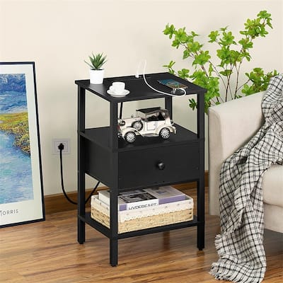 Nightstand with Charging Station