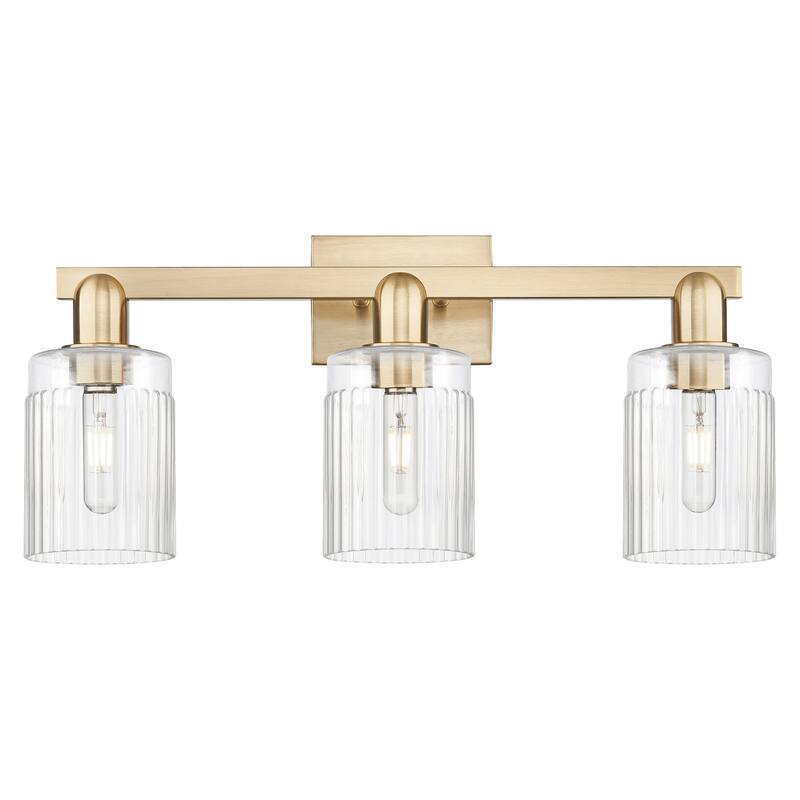 Innovations Lighting Endless Possibilities Arcadia - Hadley - 3 Light 24" Bath Vanity Light - Clear/Champagne Bronze