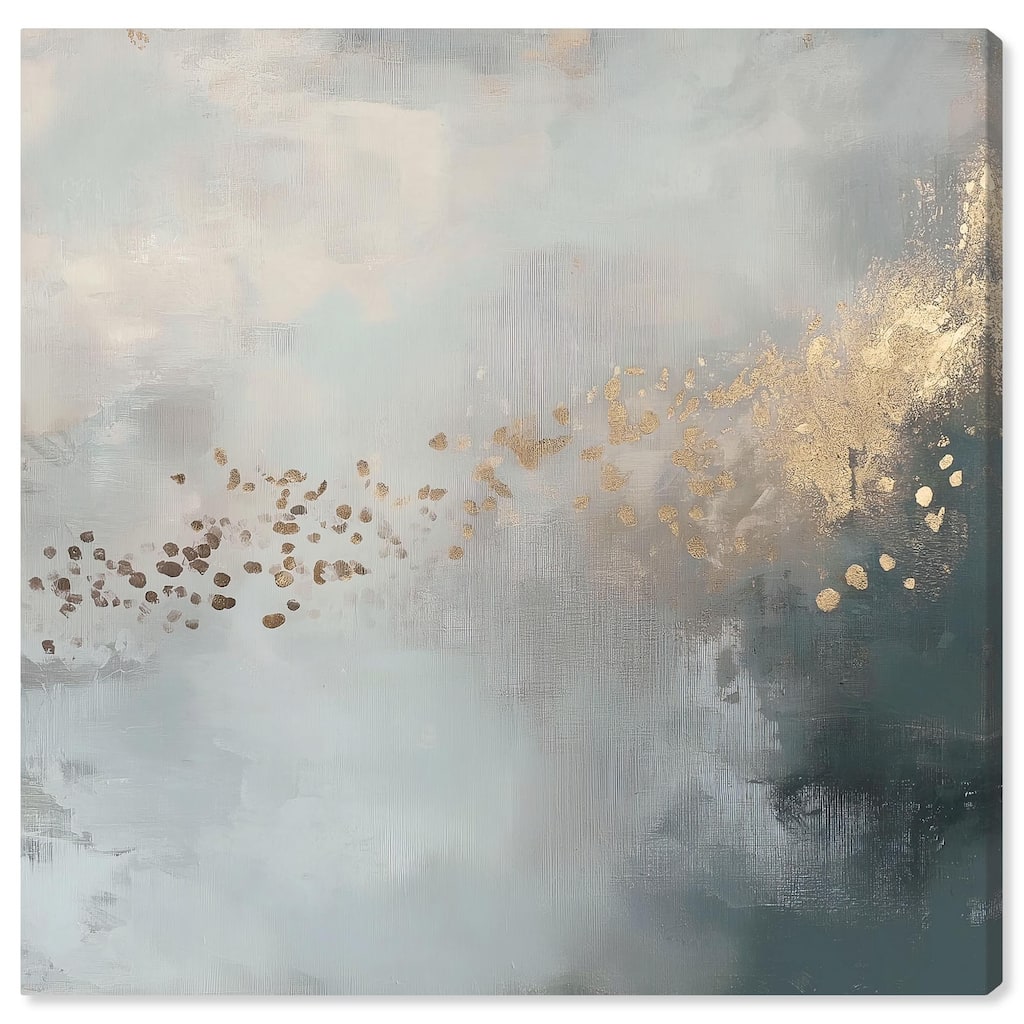 Silvered Hues and Gold I Canvas by Art Remedy, Gallery Wrapped