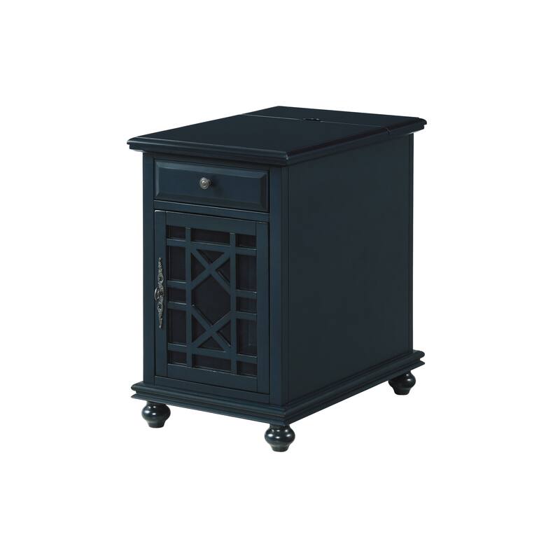 Elegant Chairside Table with Power by Martin Svensson Home