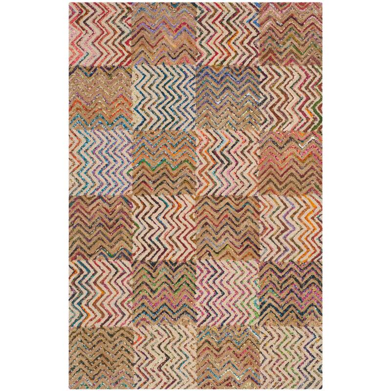 SAFAVIEH Handmade Nantucket Myriame Contemporary Cotton Rug